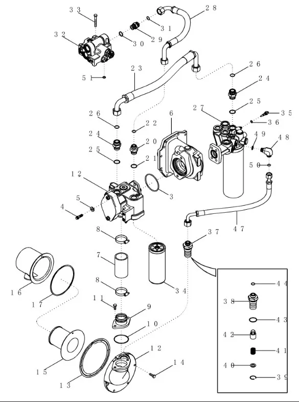 389550A1 - Корпус привода насосов гидр. на КПП TGT8/Mg.