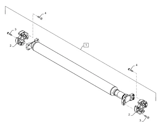 87699644 - Вал карданный привода моста пер. 5кл. Mg. с 12г.в.